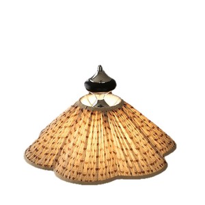 Lámpara Colgante LED E27 de Estilo Vintage, Retráctil, de Una Sola Cabeza, para Barra o Mostrador, Altura Ajustable, con Pantalla de Tela Estampada - Product Image 5