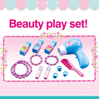 Ensemble de maquillage de princesse pour filles, jeu de beauté, habillage, musique, table de maquillage avec miroir, jouets pour filles