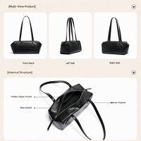 Sac fourre-tout à bandoulière en cuir de vachette gaufré croco pour femme, sac à main vintage à poignée supérieure motif croco OEM ODM