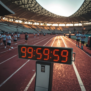 นาฬิกาแอลอีดีสำหรับเล่นกีฬาขนาด6นิ้ว, ความสว่างสูงหน้าจอขนาดใหญ่6หลักพร้อมจอแสดงผลอุณหภูมิที่มองเห็นได้ชัดเจนประเภทมินิ - Product Image 6