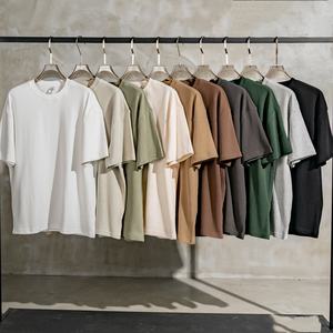 385G vente en gros personnalisé OEM marque impression surdimensionné blanc hommes T-shirt course T-shirt vêtements de sport T-shirt pour hommes - Product Image 1