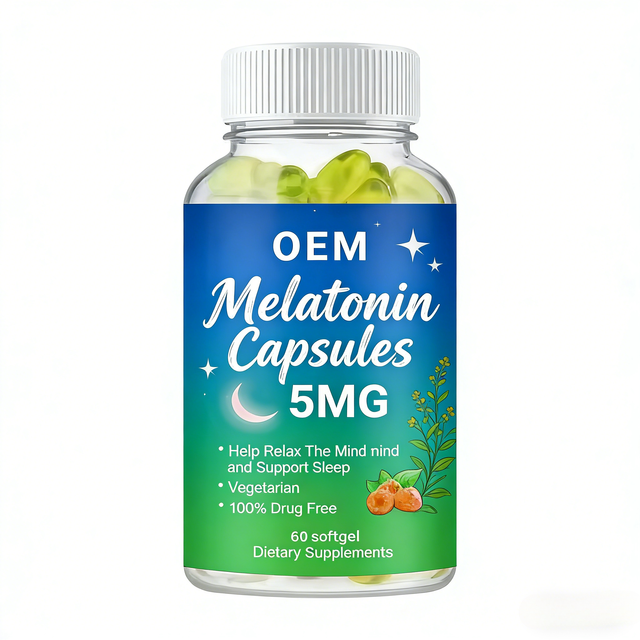 OEM Melatonin Softgel Mind Relaxing& Sleep Support Softgels Dietary Supplement for Men&Women