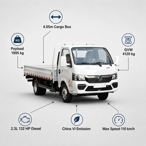 Dongfeng Tuyi <span class=keywords><strong>T6</strong></span> 132PS China VI Pritschenwagen 2,3L Diesel mit Luftbremse - Product Image 4