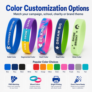 Pulseras Promocionales de Silicona con Relieve para Concientización sobre la Salud Hospitalaria, Pulseras de Goma Suave con Mensaje Personalizado y Logotipo para Regalo - Product Image 5