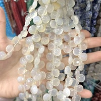 Perles en pierre naturelle d'agate facettées en forme de goutte d'eau avec trou traversant, pour la fabrication artisanale de bracelets, colliers et accessoires de bijoux, vente en gros