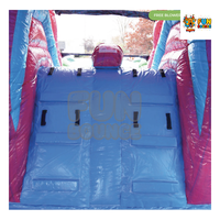 Parque Acuático Inflable de PVC FUN BOUNCE de 2 Carriles, Combo Life Is Good, para Uso Comercial, con Capacidad para Uso en Seco y Mojado