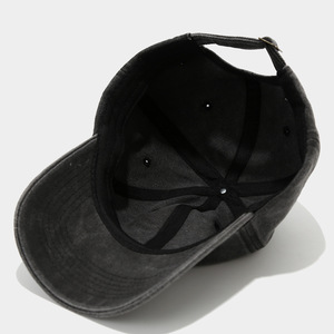 Gorra de Béisbol Bordada con Corazón de Leopardo/Letra C, Gris Algodón Lavado, Estilo Diario, Fábrica con Certificación BSCI - Product Image 2