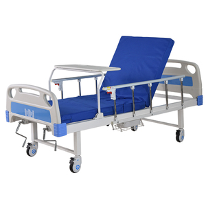 <span class=keywords><strong>Lit</strong></span> d'hôpital manuel à double fonction Shinebright CH-M02B à 2 manivelles avec table à manger, mobilier hospitalier, garantie 5 ans - Product Image 3
