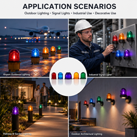 Dôme en verre rouge, bleu et vert anti-explosion de conception moderne, moulé par pression, utilisé pour les éclairages extérieurs, application de caches-lumières