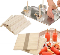 Bâtons de palette de Popsicle de crème glacée en bambou en bois de quantité minimale de commande bas pour la fabrication de crème glacée