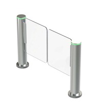 Système de sécurité Lecteur de code QR Solution de sécurité Barrière pivotante avec verre renforcé