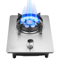 Diskon besar pembakar Gas tunggal LPG portabel kompor Gas tunggal untuk memasak di luar ruangan meja atas kompor Gas Mini harga pabrik