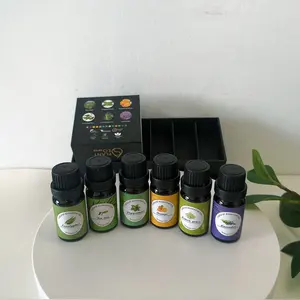 Custom Private Label Skin Care Concentrated 100% Natural Organic Pure Aromatherapy Plant Flower Essential Oil Gift Set