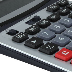 คอมิกซ์ C-1232M เครื่องคิดเลขตั้งโต๊ะพลังงานแสงอาทิตย์ 12 หลัก แผงโลหะ ใช้ในสำนักงานทางการเงิน - Product Image 3