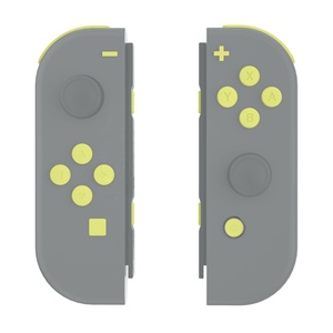 EXtremeRate Boutons de manette ergonomiques personnalisés de couleur jaune citron pour Nintendo Switch Kits complets de boutons - Product Image 4
