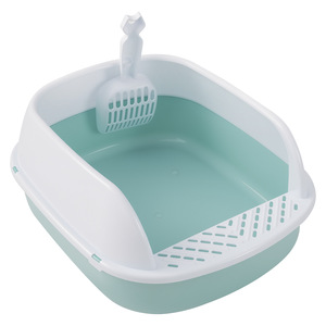 Cat <b>Litter</b> <b>Box</b> Rectangle Semi Enclosed With Scoop For Cats - Product Image 5