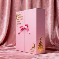 Boîte cadeau calendrier de l'avent personnalisée de luxe en carton recyclable avec fermeture magnétique et doublure ondulée personnalisée pour parfum de Noël