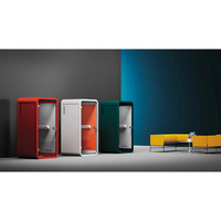 Cabine d'enregistrement insonorisée mobile, cabine acoustique extérieure personnalisée pour bureau, immeuble, centre commercial, entrepôt, espace commercial