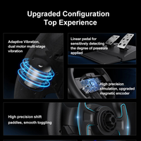 SUNDI PXN V900 Volant de course à double vibration à 360/900 degrés pour PC, PS3, PS4, Xbox Series, Switch
