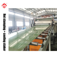 Feuille de marbre en PVC artificiel, Machine de décoration murale d'hôtel, ligne d'extrusion de feuille de marbre en PVC, résistance aux UV