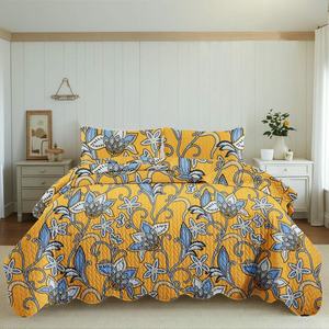 Compra a granel juegos de edredones con estampado floral personalizado con patrones de puntada personalizados precio barato al por mayor fundas de almohada y edredones - Product Image 2
