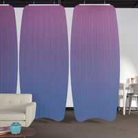 Panneau Acoustique Moderne Absorbant le Son, Cloison Acoustique Suspendue, Design 3D, Écran d'Intimité en Feutre PET Suspendu pour Hôtel et Appartement