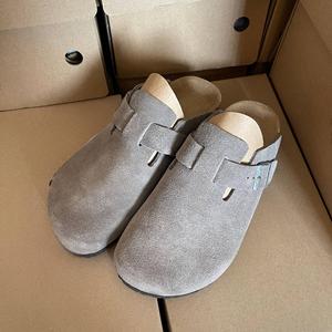 Zapatos Unisex de Gamuza Genuina de Alta Calidad, Estilo <span class=keywords><strong>Birkenstock</strong></span>, para <span class=keywords><strong>Mujer</strong></span>, con Base de Corcho, Lujosos, Ligeros y Antideslizantes - Product Image 3