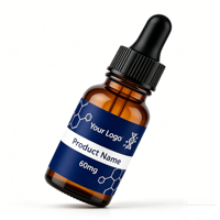 Personnalisez votre design : Petites flacons de 3 ml et 10 ml, flacons Pepti simples de 3 ml, étiquettes et boîtes holographiques brillantes
