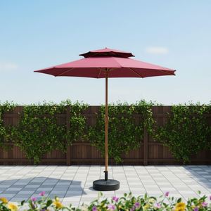 Sombrilla Moderna de Hierro para Patio, Tipo Cantilever, de 3m con Poste Central, para Jardines, Cafés, Hoteles, con Base para Muebles - Product Image 5