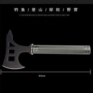 Hacha multifuncional para desbrozar terrenos, abatir árboles, combatir incendios, pescar al aire libre, acampar, defensa personal y uso todoterreno. - Product Image 3