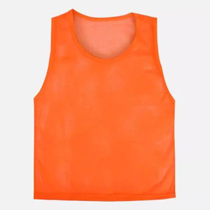 เสื้อกั๊กตาข่ายสำหรับเด็ก สีส้ม สีทึบ ทำจากเส้นใยโพลีเอสเตอร์ เหมาะสำหรับการฝึกซ้อม กิจกรรมวิ่ง ใช้ในช่วงฤดูร้อน - Product Image 1