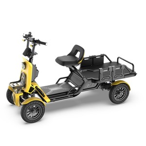 Vancoor 48V 500W Batería de litio Neumático de 13 pulgadas Scooter de movilidad hidráulica Ancianos Scooter eléctrico de 4 ruedas - Product Image 2