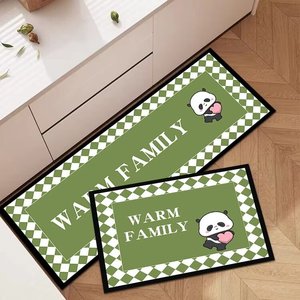 Kitchen Floor Mat Home Decoration Rug Non-slip Carpet Anti-slip Area Rugs Kitchen Foot Mats L-shaped Set <b>Table</b> Mat Set - Product Image 2