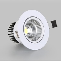55mm 60mm COB projecteur corps en aluminium 3W 20W LED Anti-éblouissement moderne encastré plafonnier pour salon salle d'exposition allée