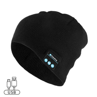 Nouveau design – Casque audio à conduction osseuse tricoté sans fil avec lampe frontale intégrée pour écouter de la musique et communiquer