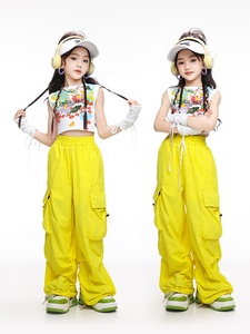 Costume de danse <span class=keywords><strong>jazz</strong></span> été décontracté à la mode doux Cool Street Show pratique de danse <span class=keywords><strong>moderne</strong></span> <span class=keywords><strong>Jazz</strong></span> pour enfants - Product Image 4