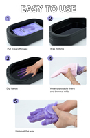 Waxkiss 2000ml Kleine Paraffin wachs maschine für Hände mit 3 Packungen Paraffinwachs-Kit Digitaler Bildschirm für Paraffin bad