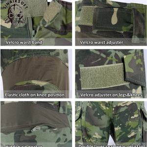 Chaleco Táctico de Algodón SINAIRSOFT Serie Gen3 para Hombre, Uniforme para Paintball y Caza, Incluye Camisa, Pantalones y Rodilleras - Product Image 3