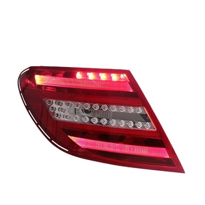 For 2007-2014 for C-Class W204 Taillight Assembly C180/C200/C260/C63 Modified <b>LED</b> <b>Lights</b> <b>Red</b> New 12V C180 C200 C260 C63 <b>Red</b> Lens - Product Image 1