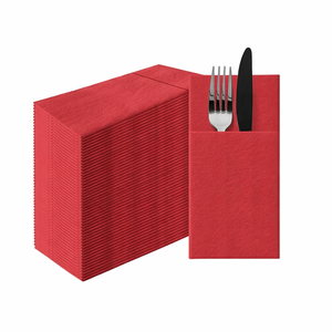 Serviettes en papier colorées Airlaid écologiques, 1 pli, format poche (40x40cm) |    Décoration de table élégante |   <span class=keywords><strong>HoReCa</strong></span> |   Occasions - Product Image 4