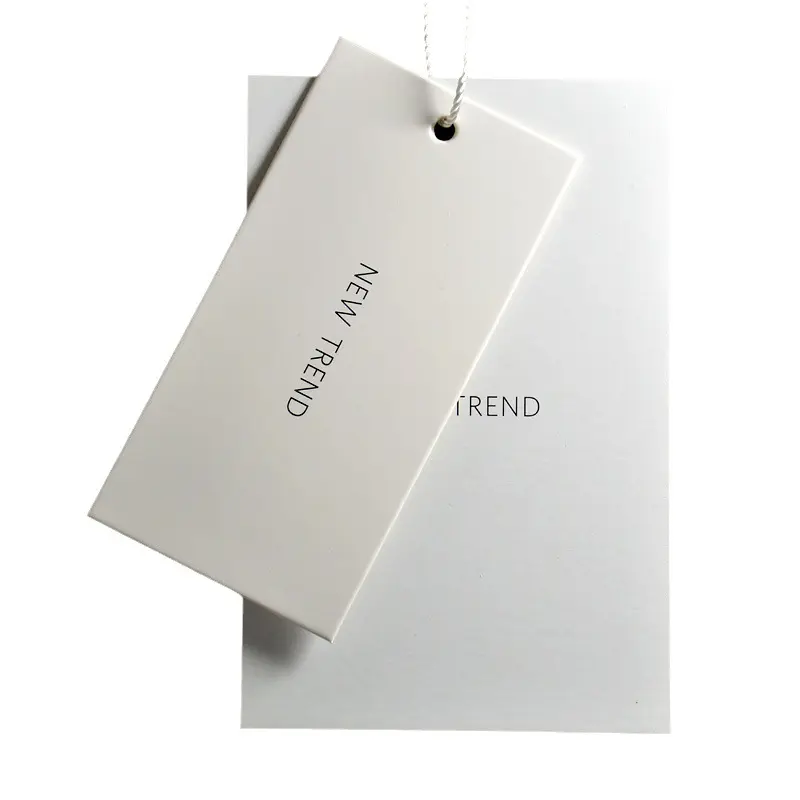 Luxury Custom Logo Hang Tag Premium Clothes Paper Tag recycled hang tags