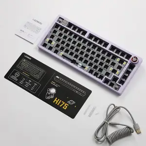 DIY Aluminum Alloy Wired Mechanical Keyboard Kit Gasket-Mounted Gaming Keyboard Kit Hot Swappable Mode-Switching Knob