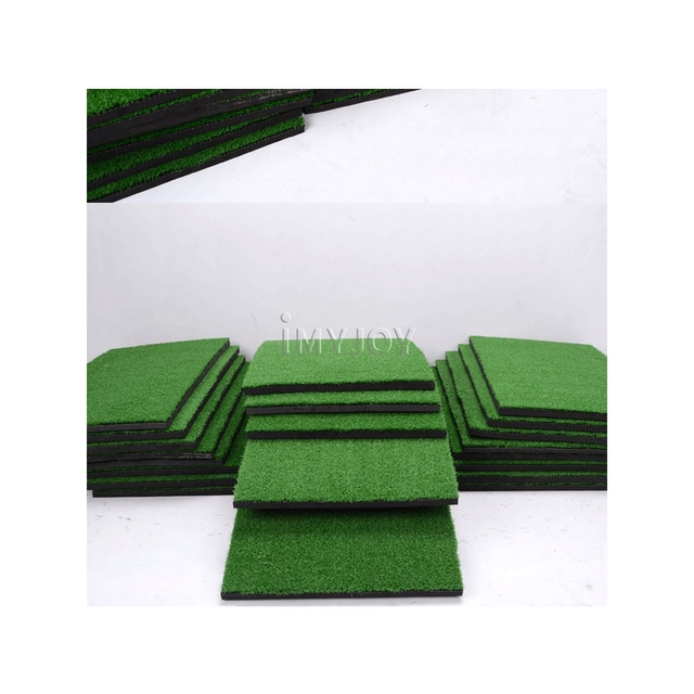 High Quality Indoor Outdoor EVA&PP Materials 37cm*25cm Grass Training Golf Practice Mat Mini AR Game Golf Simulator Hitting Mat