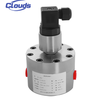 Débitmètre à engrenages ovales de haute précision Clouds pour la mesure de carburant, d'huile diesel, d'eau, de fluides hydrauliques et de liquides industriels