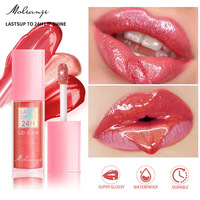 Gloss à lèvres minéral scintillant longue tenue, haute pigmentation, résistant à l'eau, personnalisable OEM, 24h, label privé