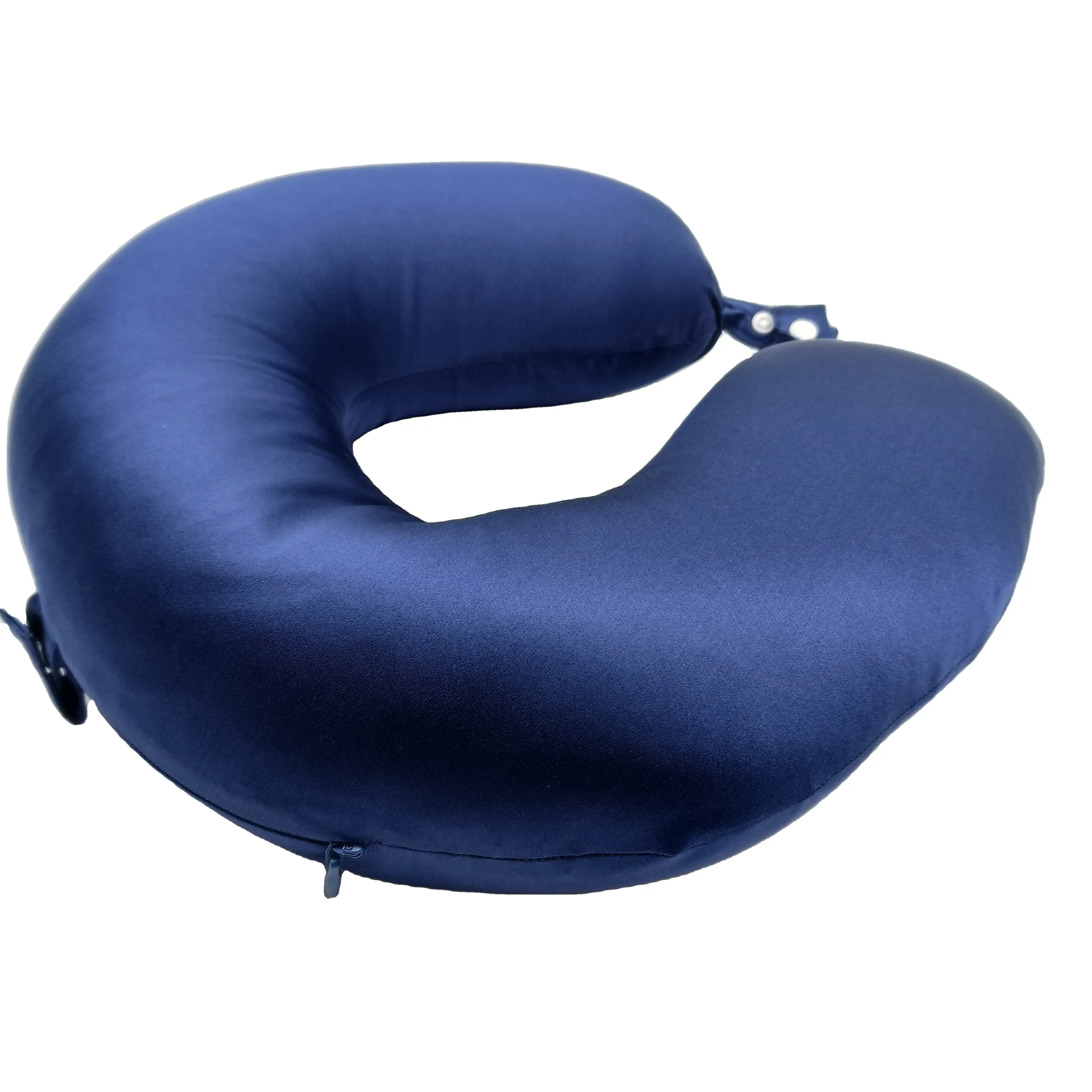 Cuscini da viaggio in seta con cuscino a forma di u per il collo del cuscino da viaggio personalizzato