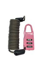 Candado de Seguridad FENGMIN con Cable de Acero y Contraseña Ajustable de 3 Dígitos, Antirrobo, para Equipaje, Uso en Interiores y Exteriores, con Operación de Elevación