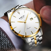 Reloj de Hombre de Acero Inoxidable de 40 mm, Estilo Simple y Moderno, Movimiento Miyota, Minimalista, de Cuarzo, para Negocios, Venta al por Mayor