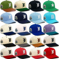 Gorras de Béisbol Personalizadas de Alta Calidad para Hombre, de 5 Paneles, con Bordado, Cierre a Presión, Bordado a Mano, Impresión Puff