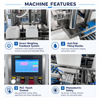 Machine d'automatisation de pesage et de remplissage d'huile lubrifiante liquide en fûts en plastique